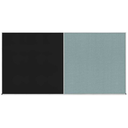 United Visual Products Enclosed Corkboard, 1 Door, 48"x36", 4" Fra UV3416-GOLD-CLOUD